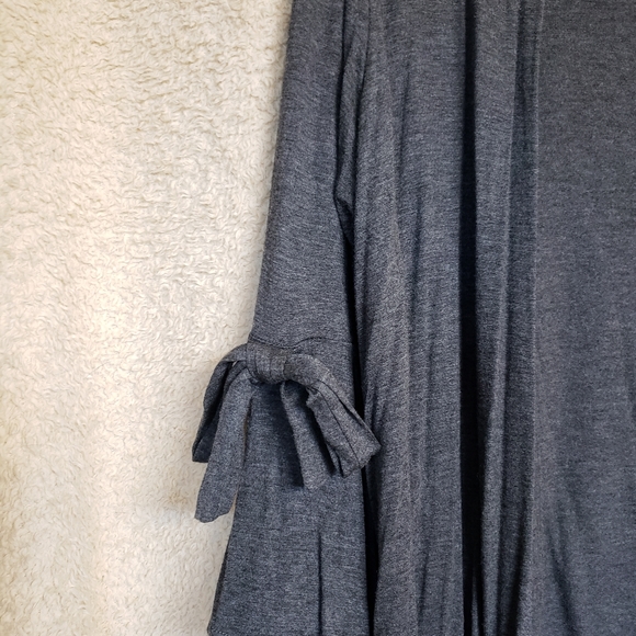Grey cardigan with 3/4 sleeves size L - Picture 2 of 4
